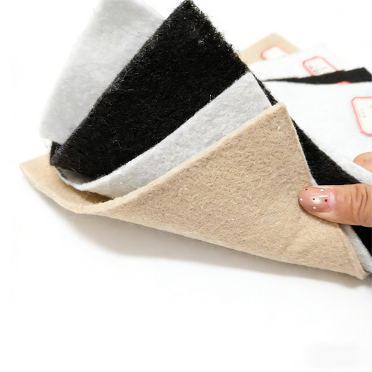 Short-fiber geotextile