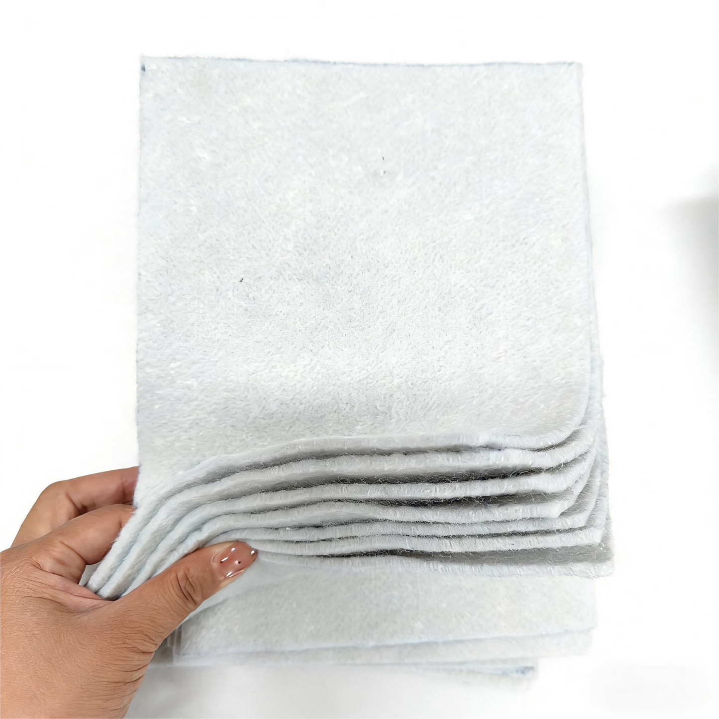 Short-fiber geotextile