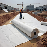 Short-fiber geotextile