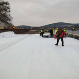 Short-fiber geotextile