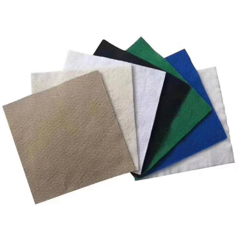 Short-fiber geotextile